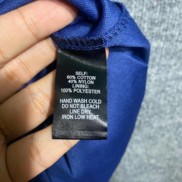 Lulus Maxi Gown Dress XS Navy Blue Lace Zenith Trumpet Hem Cocktail Formal - Picture 10 of 12